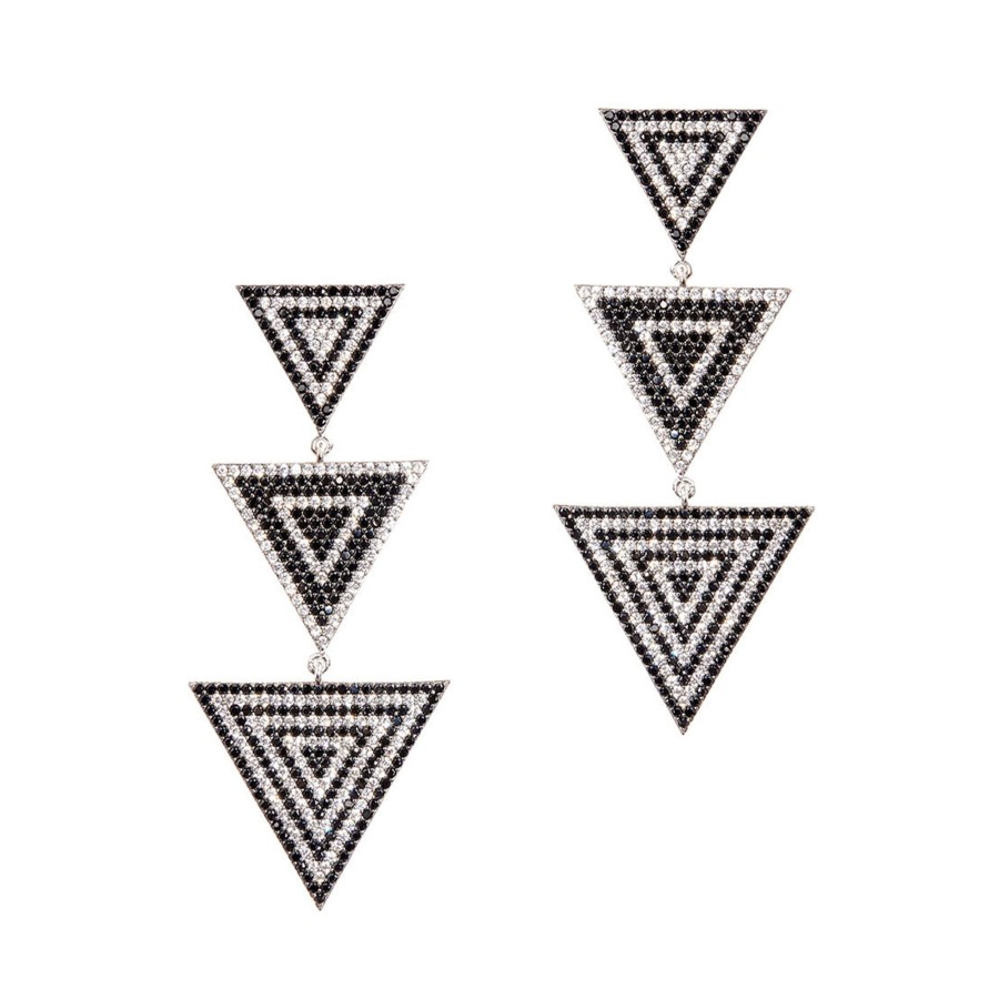 Jewelry Nickho Rey | Megan Earrings Black/Silver