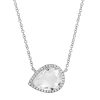 Jewelry Samira 13 | Tear Drop Topaz Necklace .11Cw