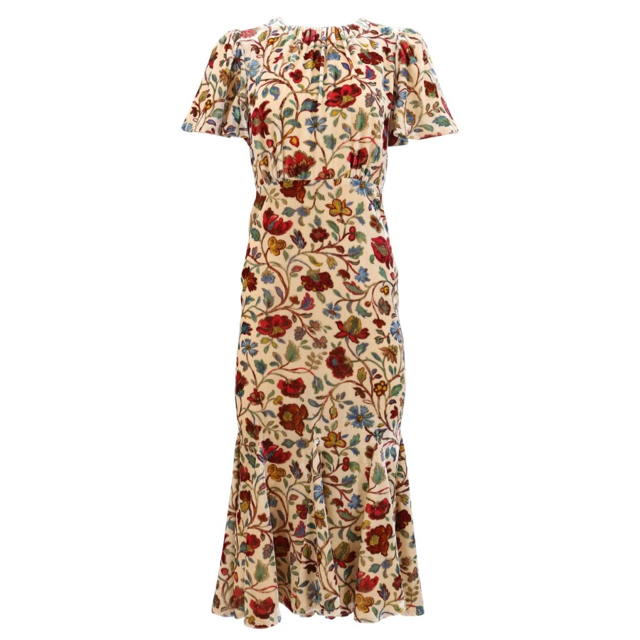 Clothing Rhode | Arabella Dress Cream Vichy Rose
