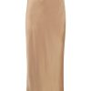 Clothing Sablyn | Miranda Midi Silk Skirt Sandhill