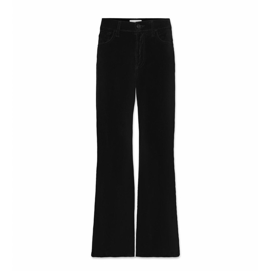 Clothing Frame | Le Palazzo Crop Velveteen Jean Black