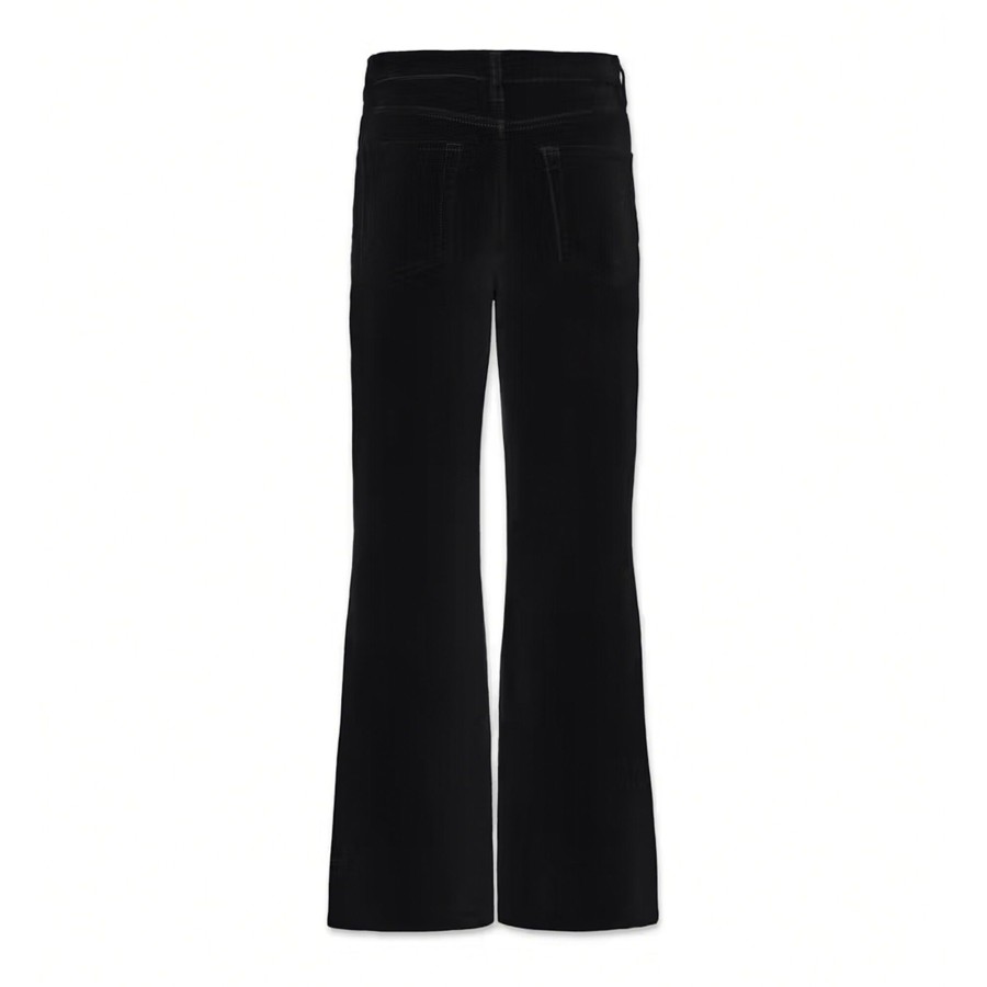 Clothing Frame | Le Palazzo Crop Velveteen Jean Black