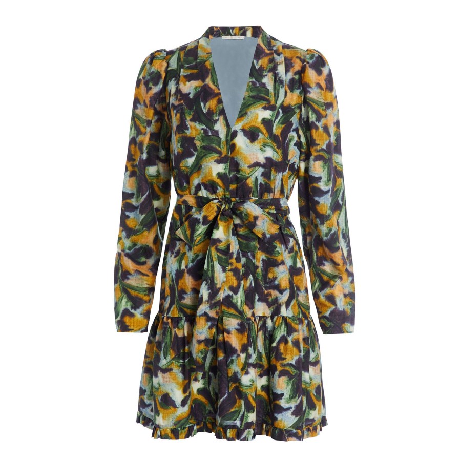 Clothing Marie Oliver | Velma Tie Belt Dress Tiger Lily