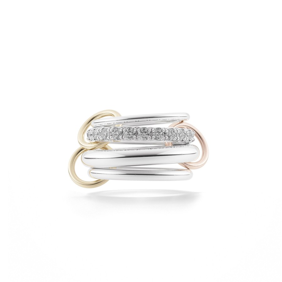 Jewelry Spinelli Kilcollin | Janssen Sg Gris Stack Ring Steling Silver/Yellow/Rose Gold