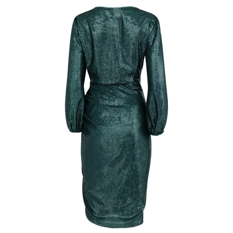 Clothing Amanda Uprichard | Long Sleeve Roma Dress Ansella Burnout