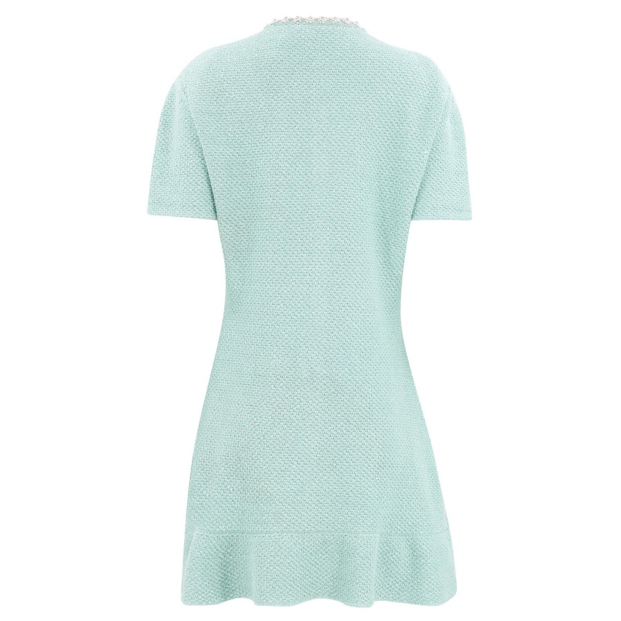 Clothing Self-Portrait | Sequin Knit Mini Dress Blue