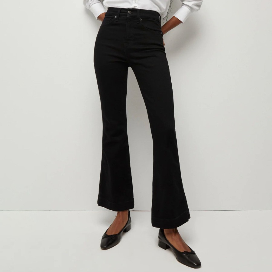Clothing Veronica Beard | Carson Kick-Flare Jean Onyx