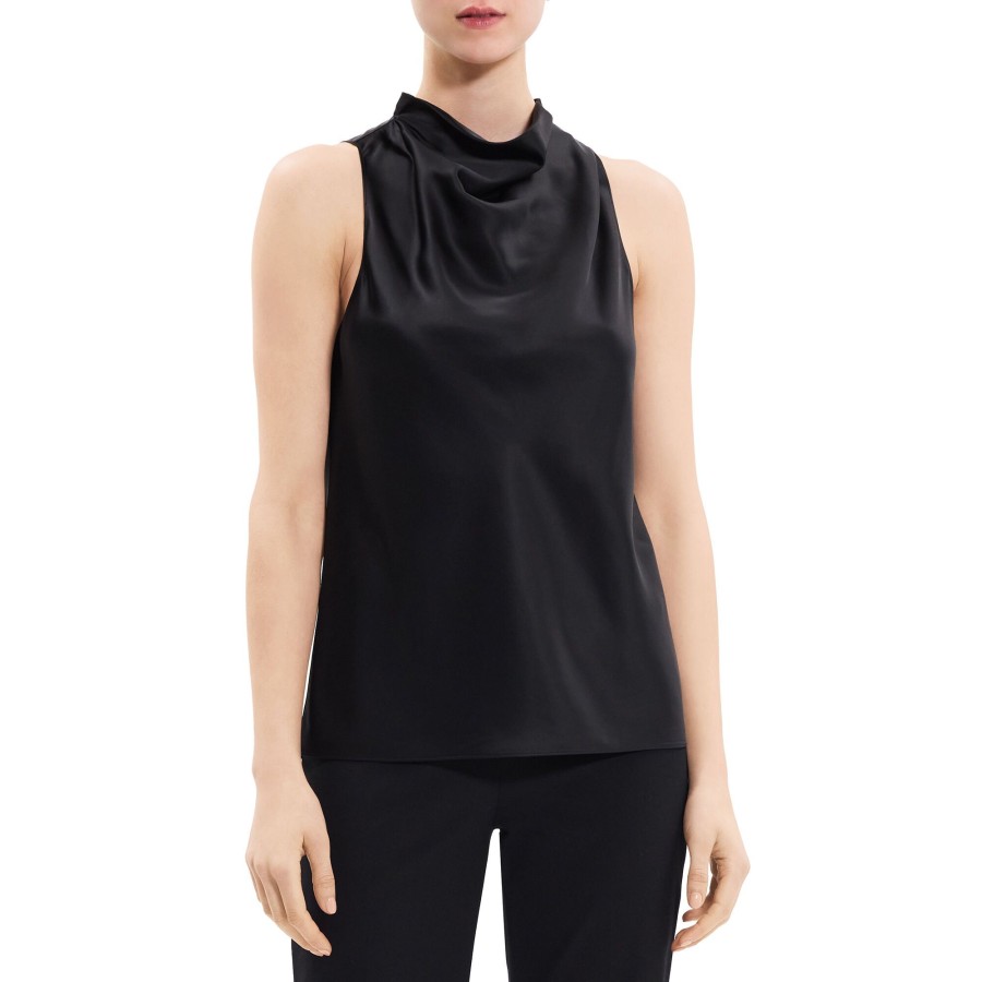 Clothing Theory | High Cowl Neck Top Black