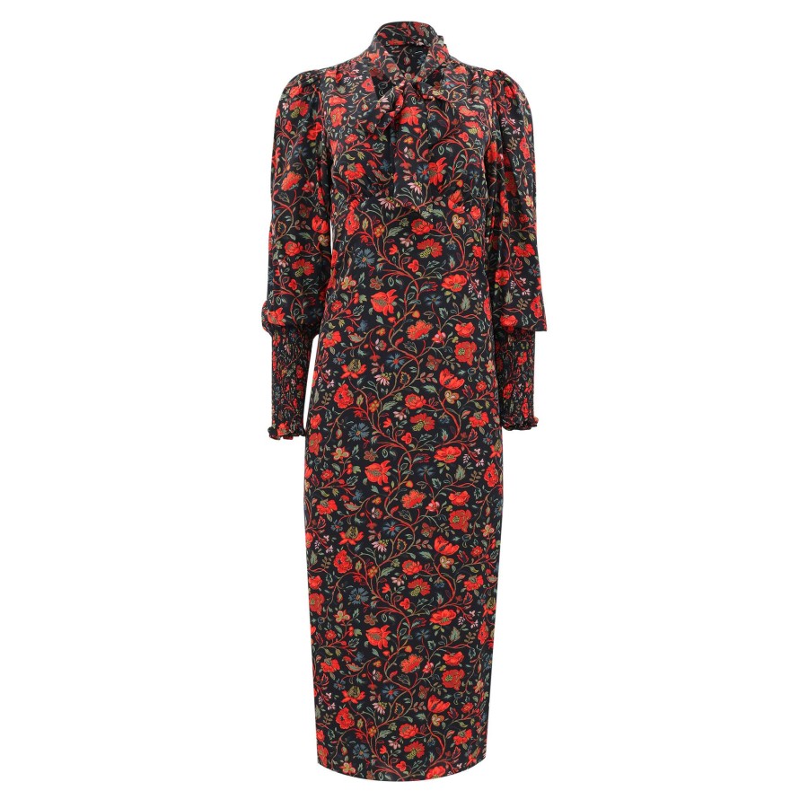 Clothing Rhode | Polly Dress Black Vichy Rose