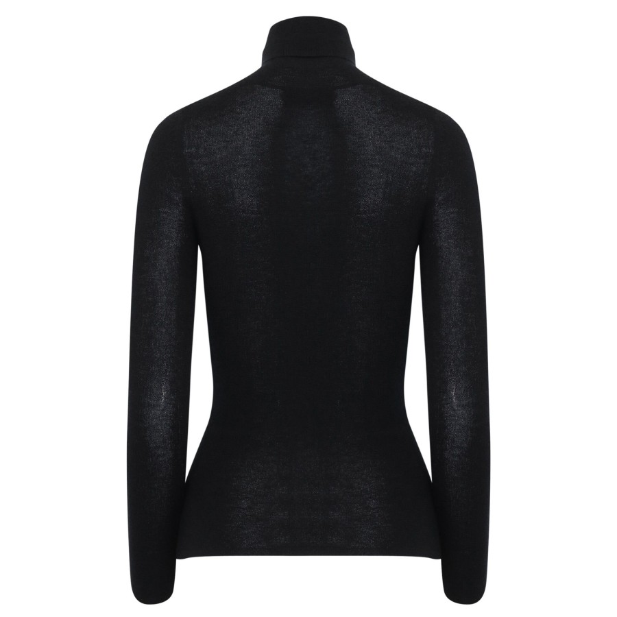 Clothing Nili Lotan | Lynnette Cashmere Turtleneck Black