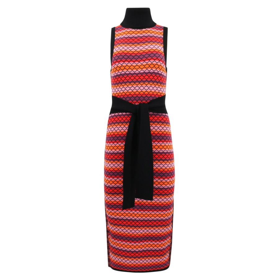 Clothing Toccin | Peggy Stripe Knit Dress Diamond Multi