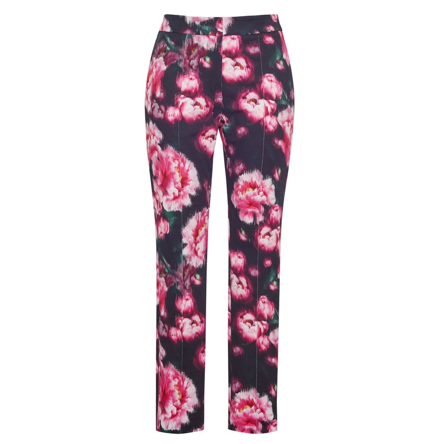 Clothing Adam Lippes | Daphne Pant In Printed Cotton Twill Floral Black