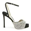 Shoes Jimmy Choo | Naria 110Mm Crystal Mesh Sandals Blackcry