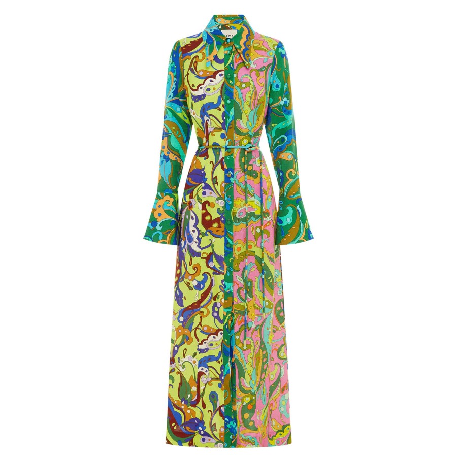 Clothing Alemais | Yvette Maxi Shirtdress Multi