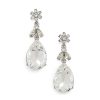 Jewelry Oscar de la Renta | Classic Teardrop Earrings Crystal