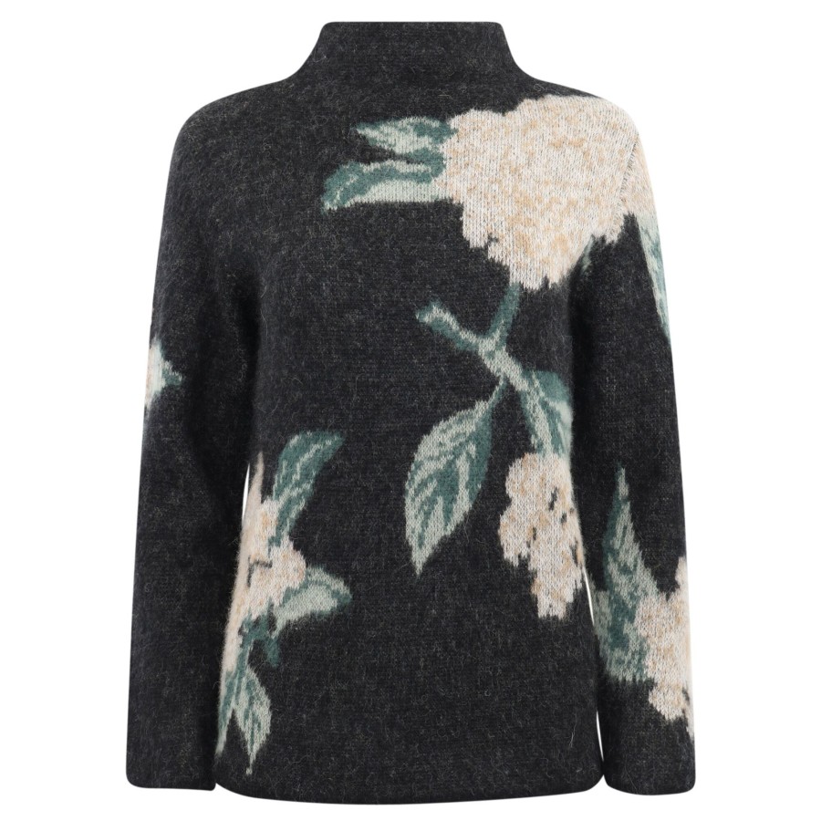 Clothing Vince | Brushed Floral Pullover Black Combo