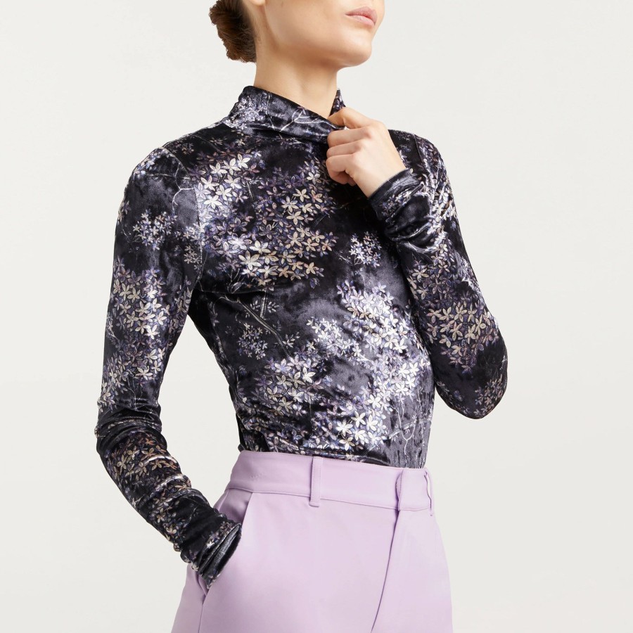 Clothing Cinq à Sept | Kiara Top Black Multi