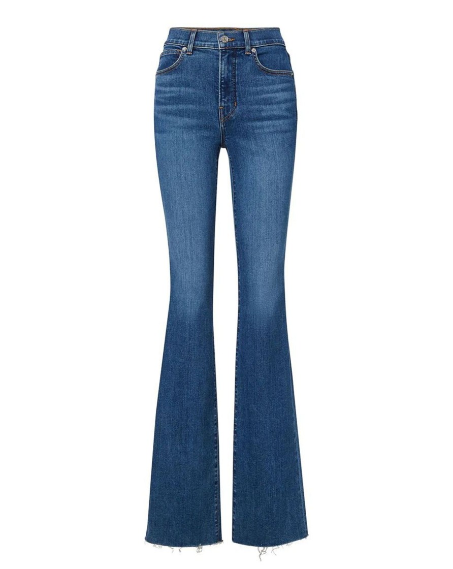 Clothing Veronica Beard | Cameron Bootcut With Raw Hem Serendipity