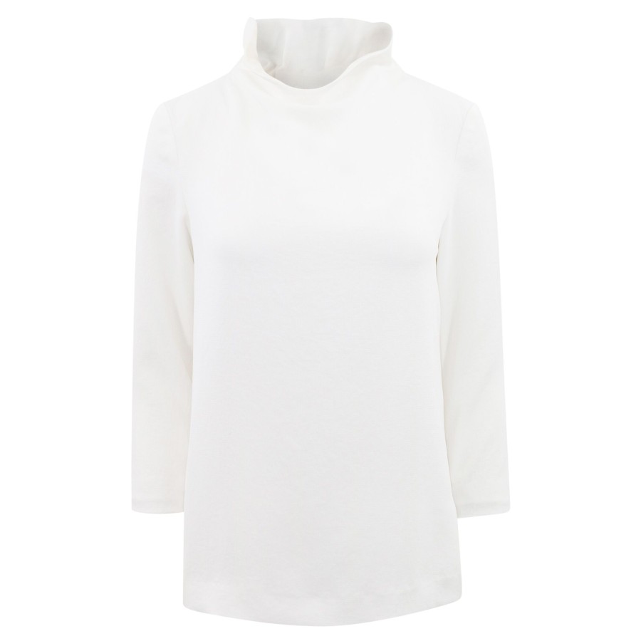Clothing KZ_K Studio | Margaret Tie Back Blouse White