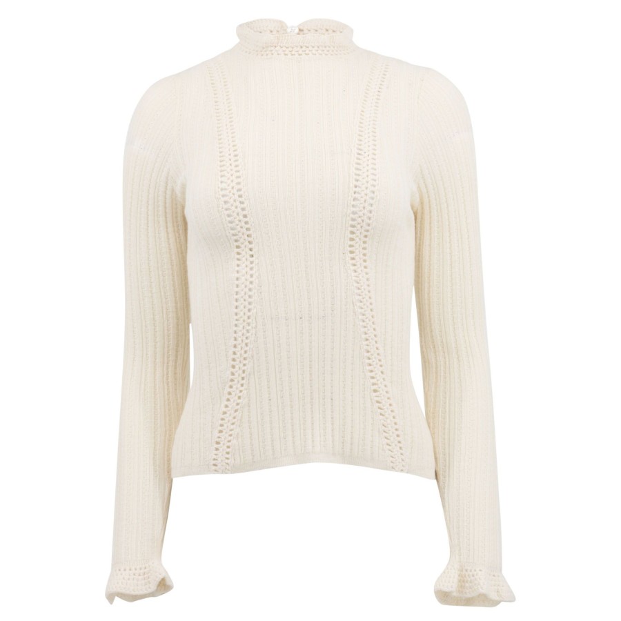 Clothing Sea | Riva Ribbed Turtleneck Cream