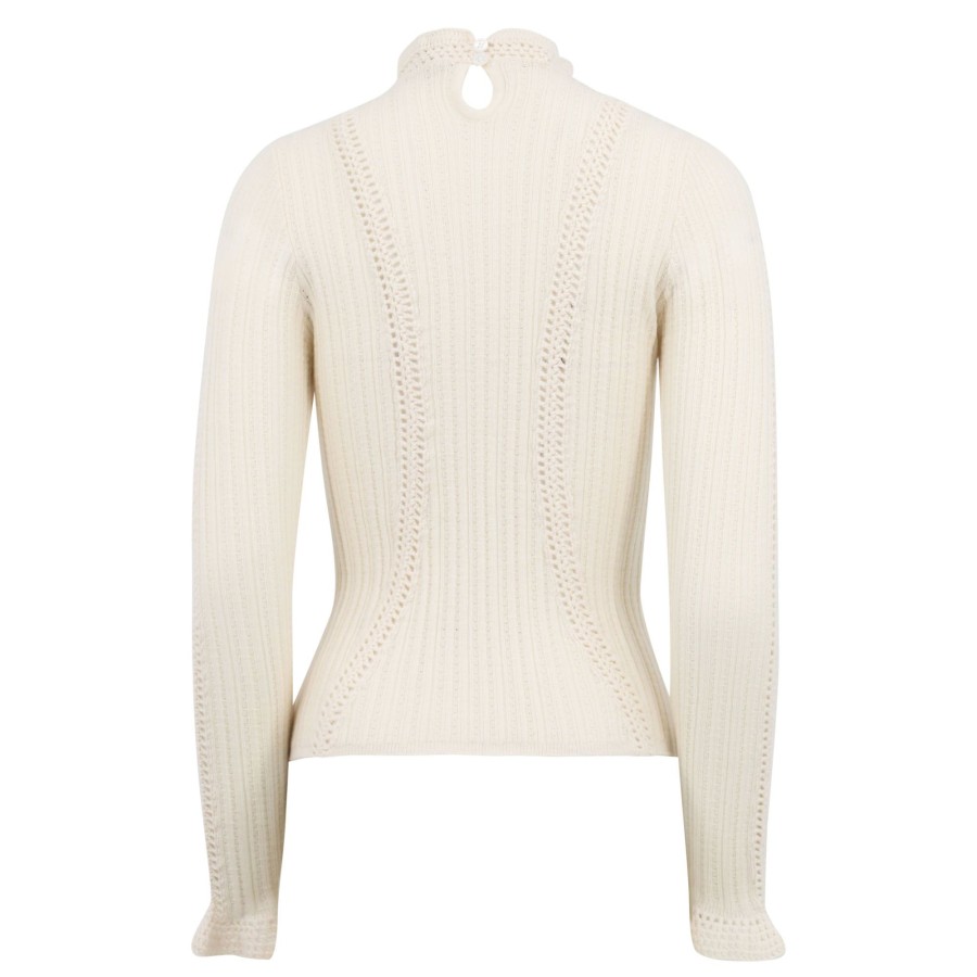 Clothing Sea | Riva Ribbed Turtleneck Cream