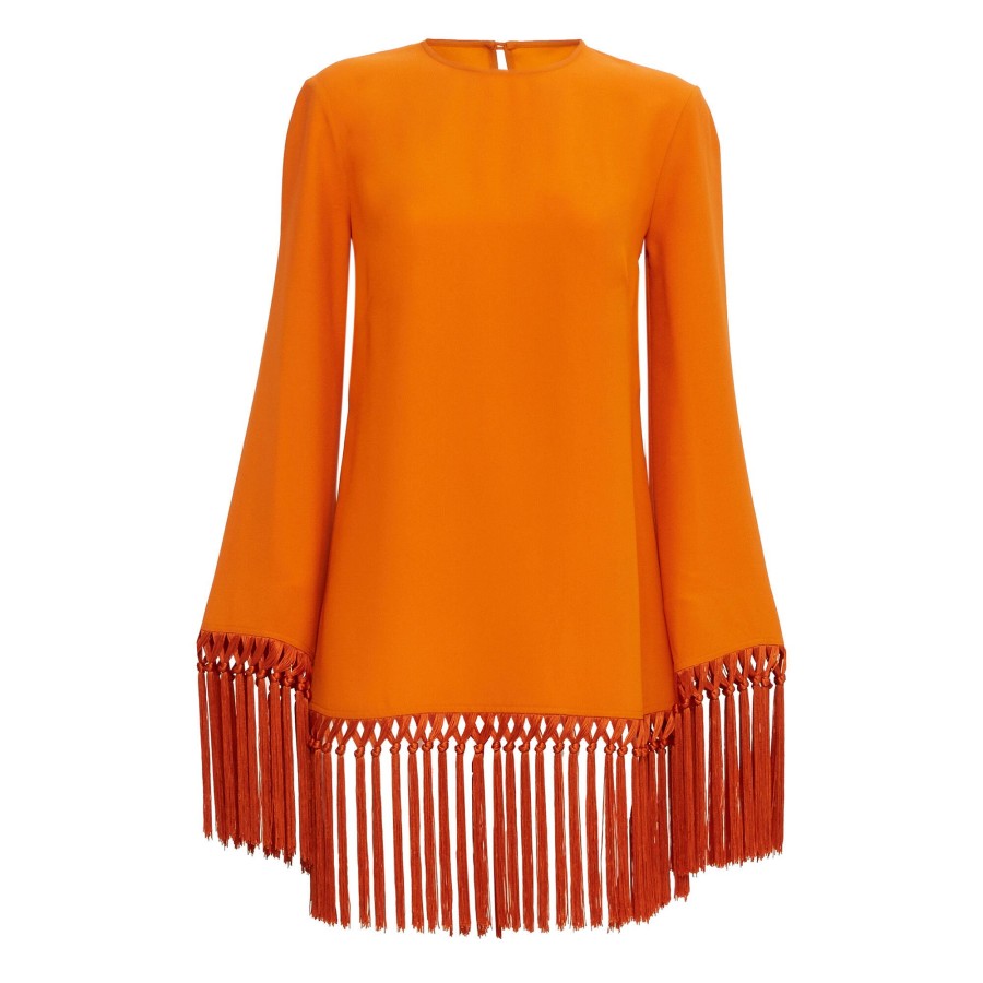 Clothing Taller Marmo | Claudia Fringed Dress Turquoise
