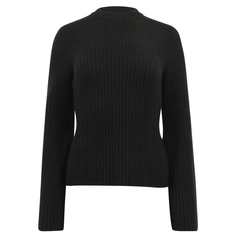 Clothing Loulou Studio | Kota Bell Sleeve Sweater Black