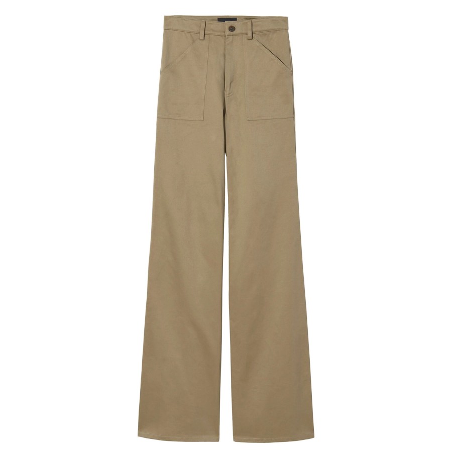 Clothing Nili Lotan | Quentin Pant Fatigue Khaki