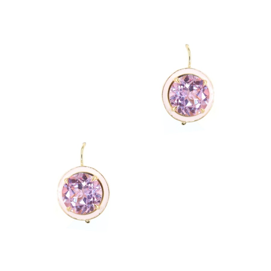 Jewelry Alison Lou | Round Cocktail Drops Pink