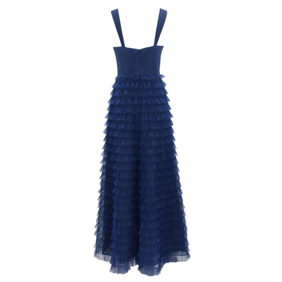 Clothing Zac Posen | Full Ruffle Gown Midnight