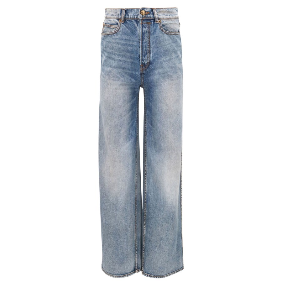 Clothing Zimmermann | Luminosity Wide Straight Jean Briny Blue