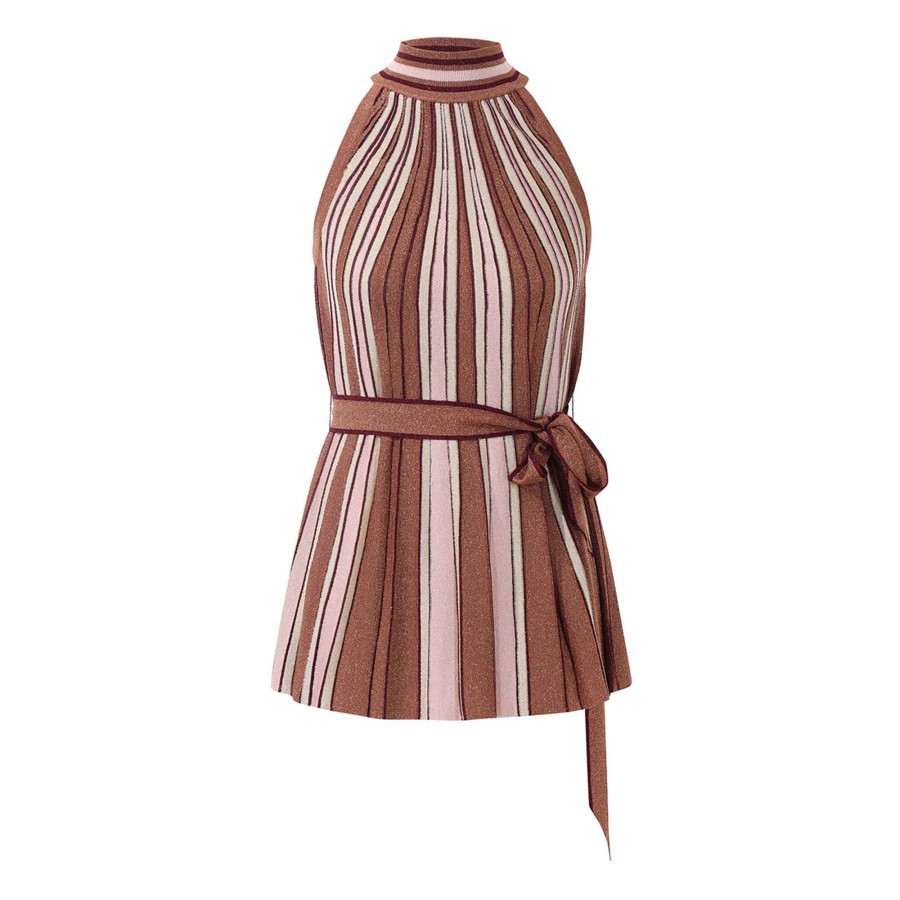 Clothing Zimmermann | Luminosity Lurex Halter Top Multi
