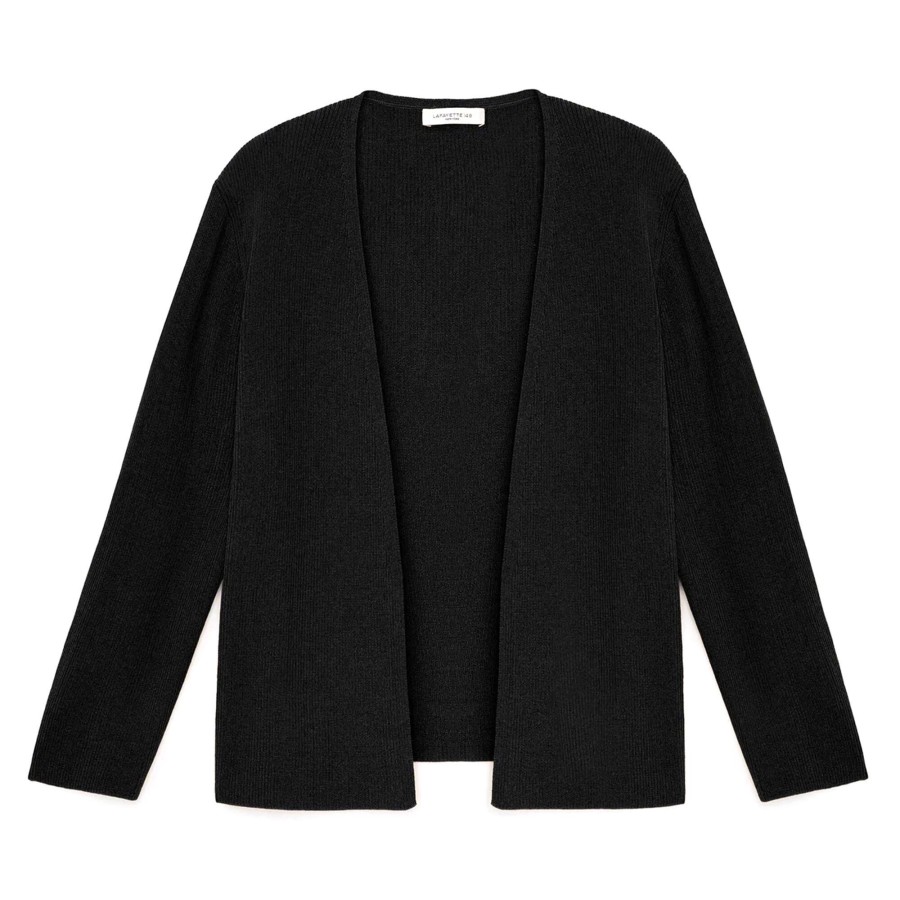 Clothing Lafayette 148 New York | Cropped Open Front Cardigan Cloud