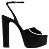 Shoes Saint Laurent | Jodie Platform 95Mm Sandals Nero