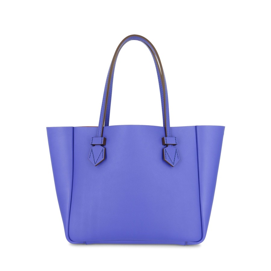 Handbags Moreau | Vincennes Smooth Leather Tote Bag Champagne (Out Of Stock)