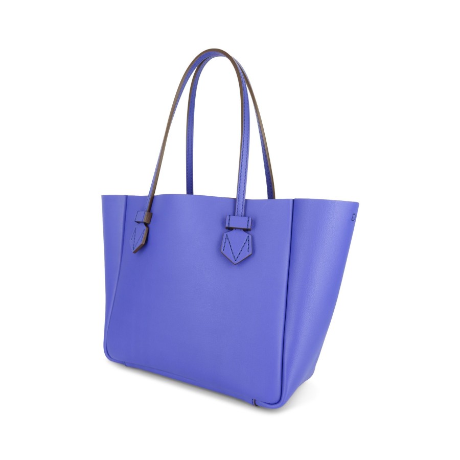 Handbags Moreau | Vincennes Smooth Leather Tote Bag Champagne (Out Of Stock)