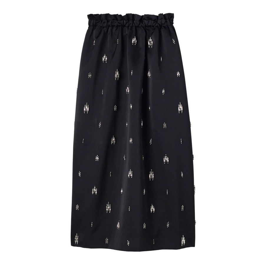 Clothing A.L.C. | Alexia Embellished Midi Skirt Black