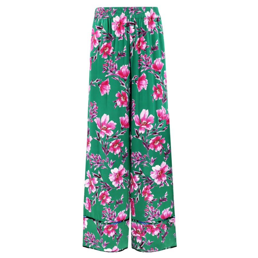 Clothing Christy Lynn | Valen Wide-Leg Pant Pink/Green Poinsettia
