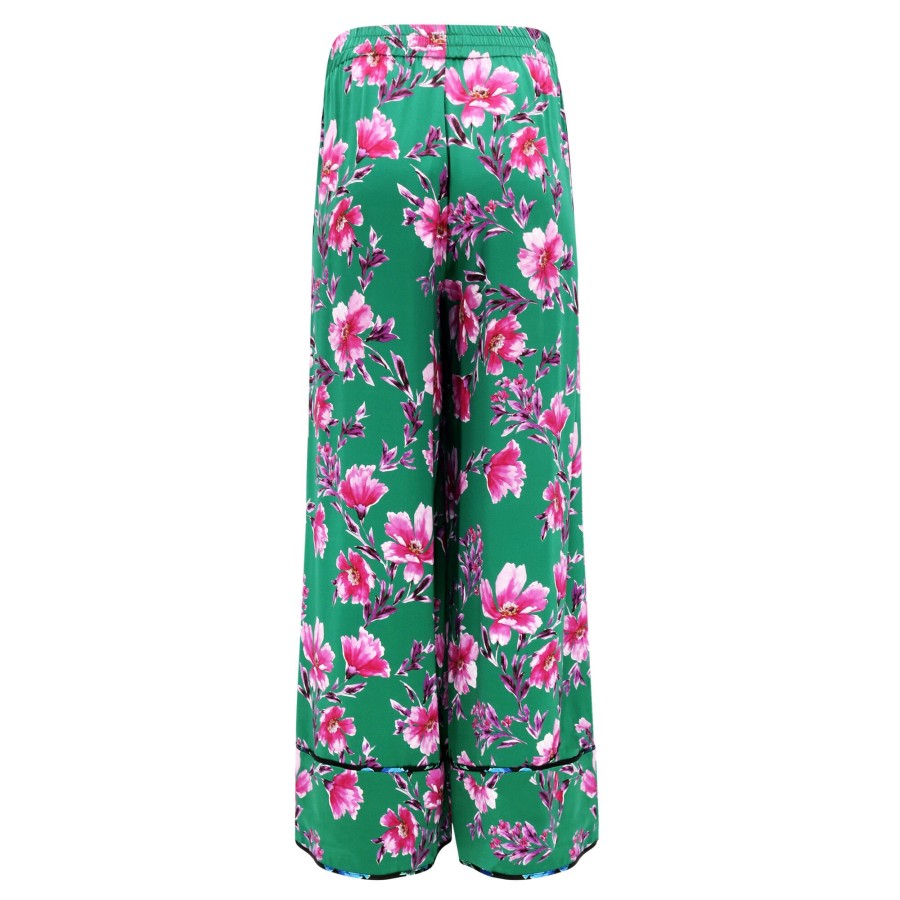 Clothing Christy Lynn | Valen Wide-Leg Pant Pink/Green Poinsettia