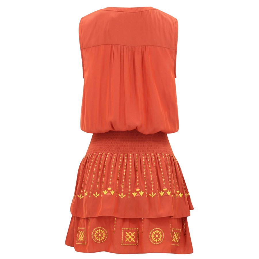 Clothing Ramy Brook | Emilia Smocked Mini Dress Sienna