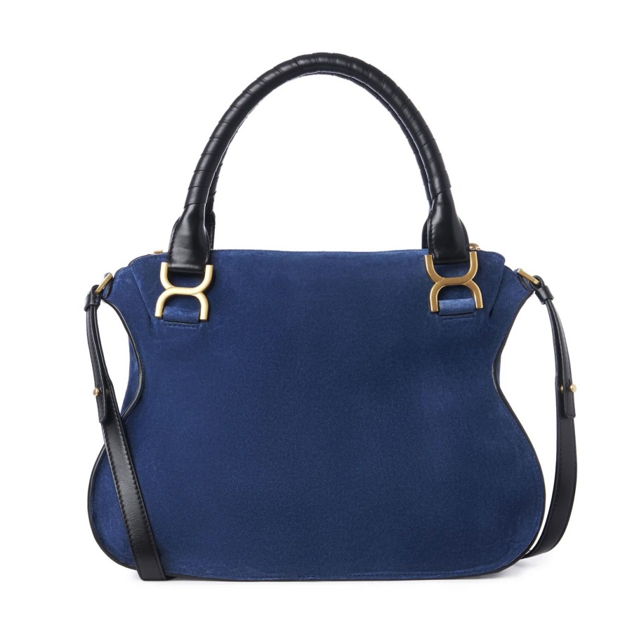 Handbags Chlo茅 | Marcie Double Carry Bag Deep Denim