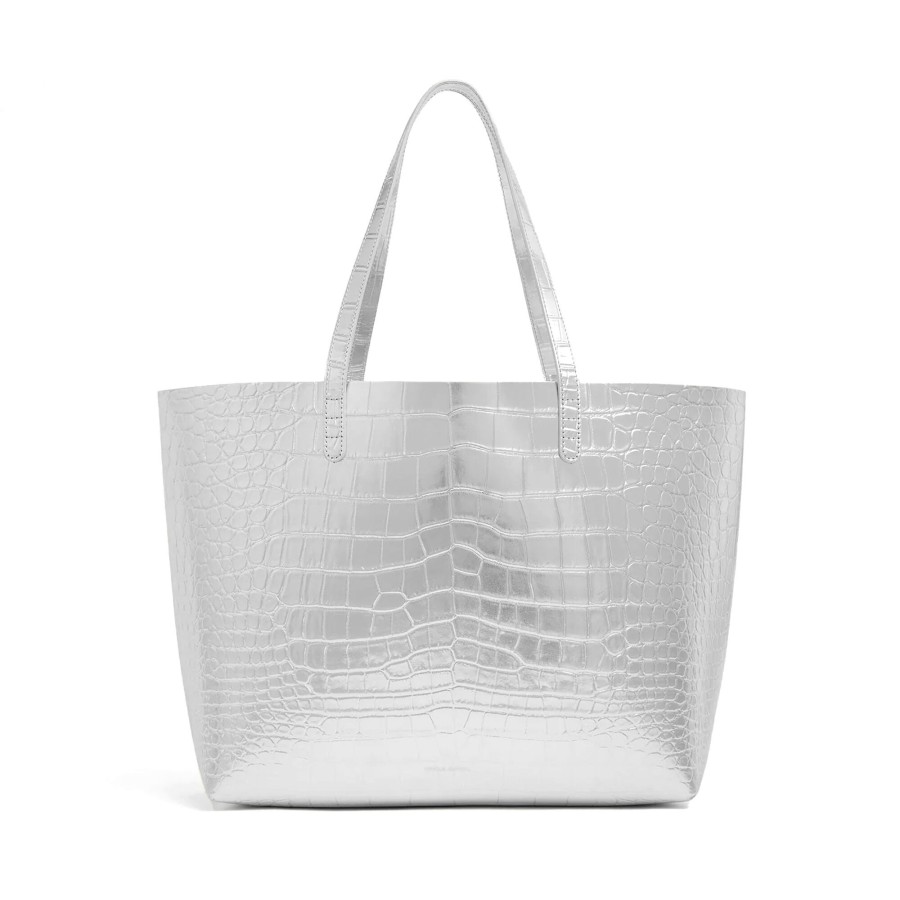Handbags Mansur Gavriel | Large Tote Silver