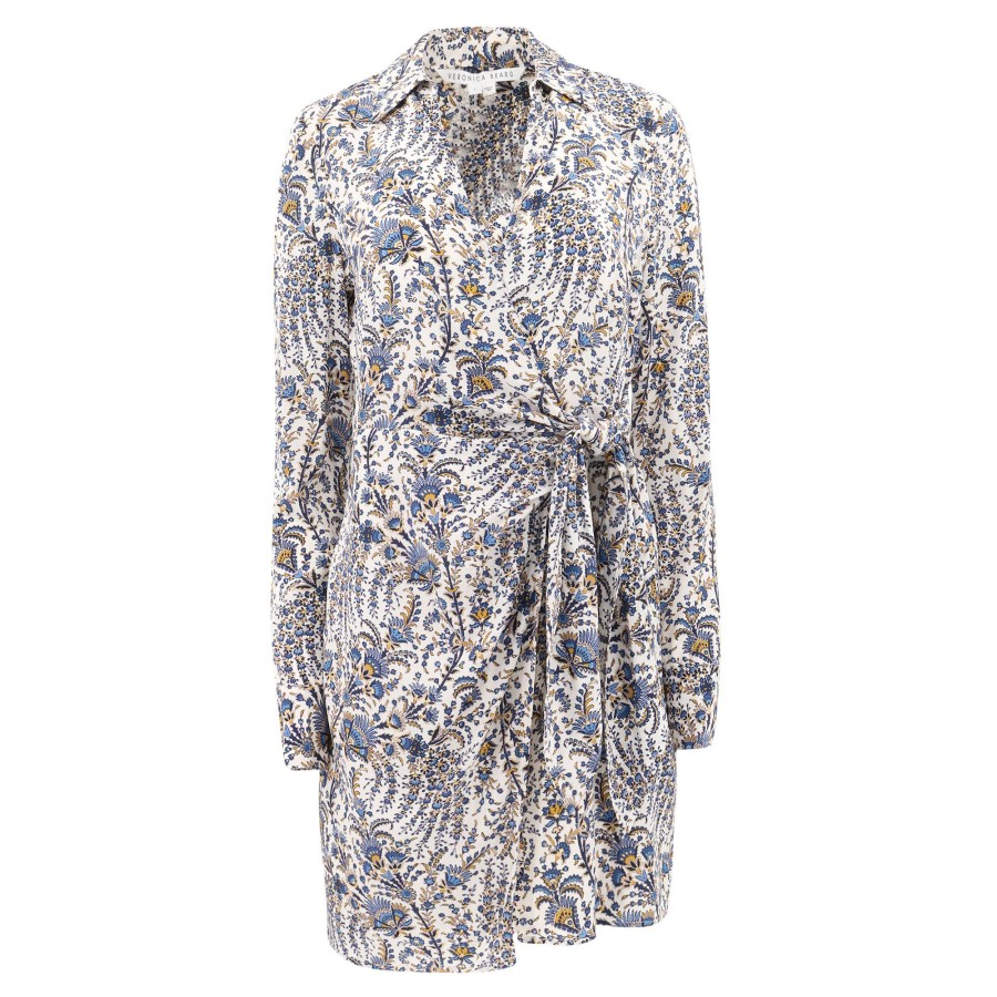 Clothing Veronica Beard | Lavella Floral Dress Ecru Multi
