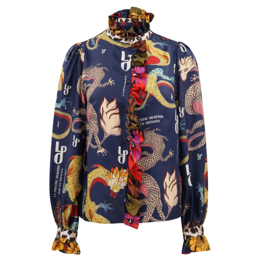 Clothing La Prestic Ouiston | Baronne Long Sleeve Blouse Multi/Print
