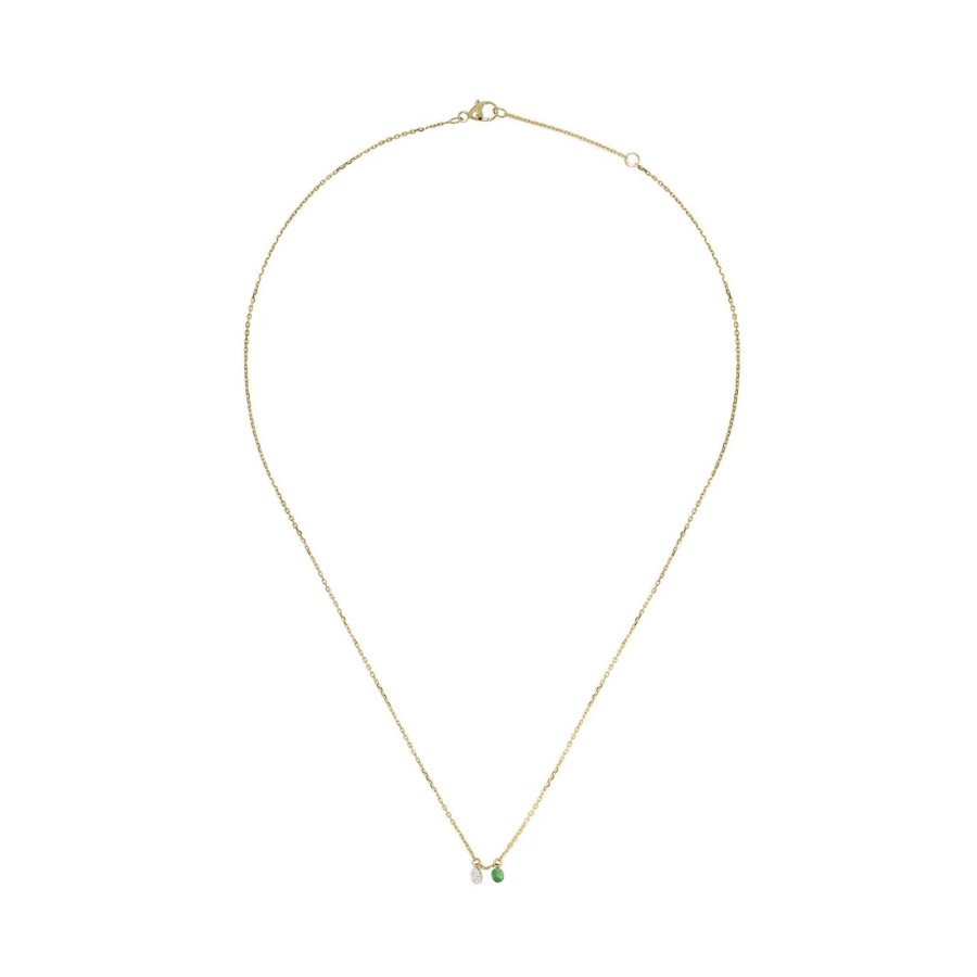 Jewelry Raphaele Canot | Tsavorite And Diamond Necklace Gold