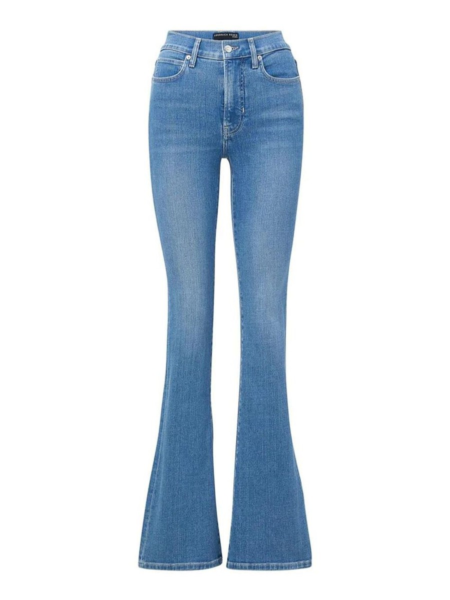 Clothing Veronica Beard | Beverly High Rise Skinny Flare Jeans Iceburg