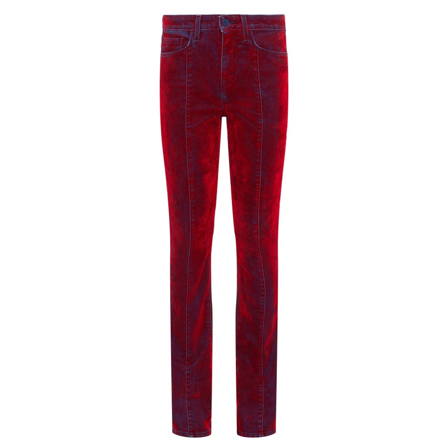 Clothing L'Agence | Noah High Rise Velvet Jean Carpet Wash