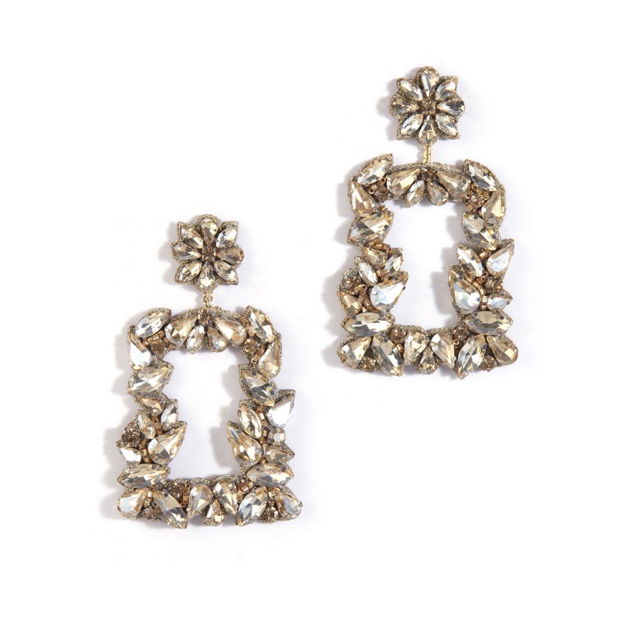 Jewelry Deepa Gurnani | Anushka Earrings Royale Gold