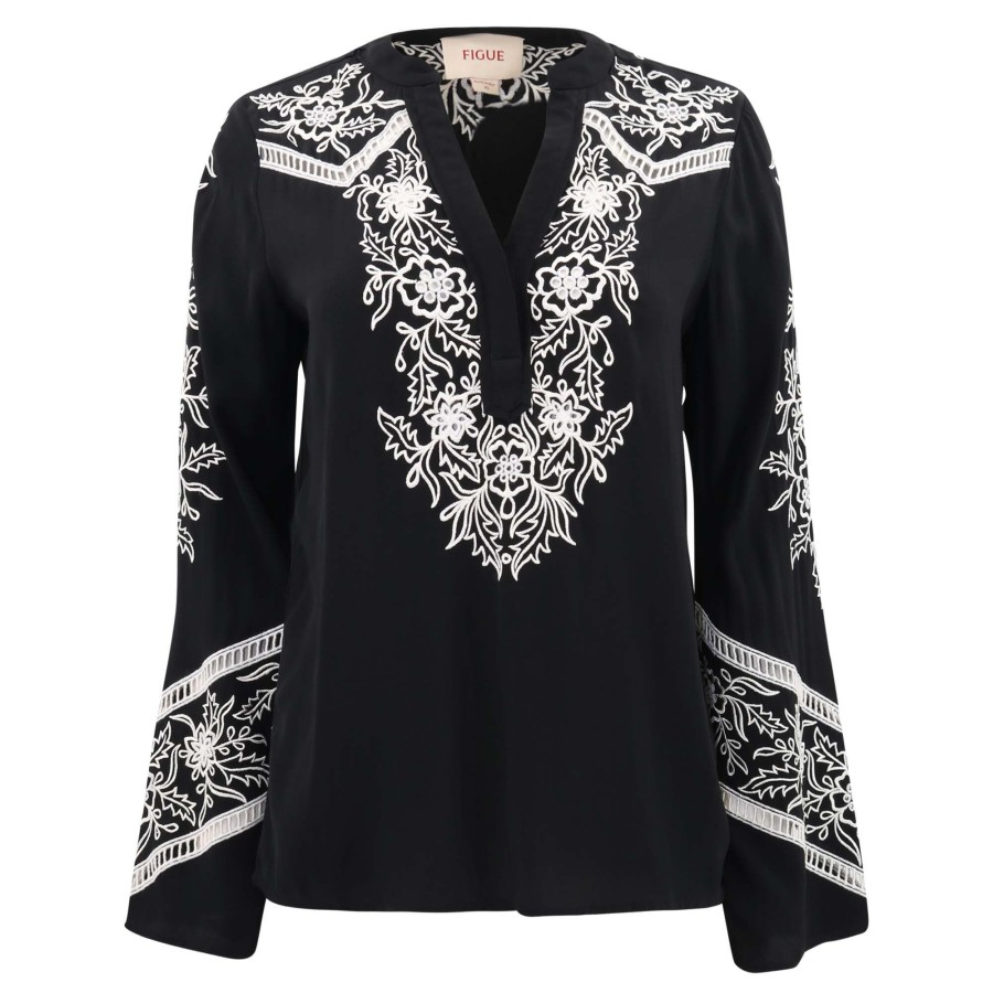 Clothing Figue | Paola Top Black