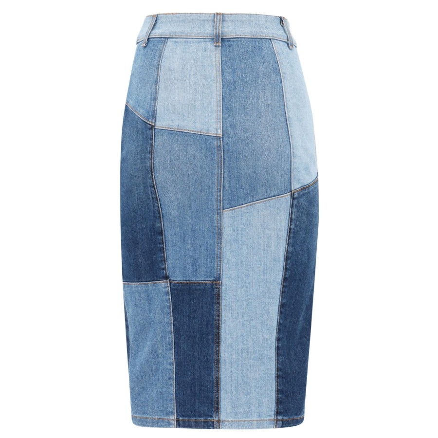 Clothing Ramy Brook | Bellami Denim Skirt Patchwork